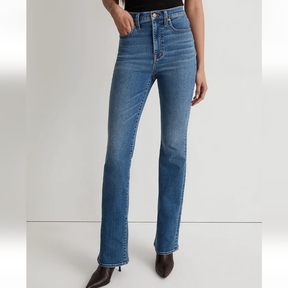 Flare in Dark Indigo High Ride Jeans - NWOT